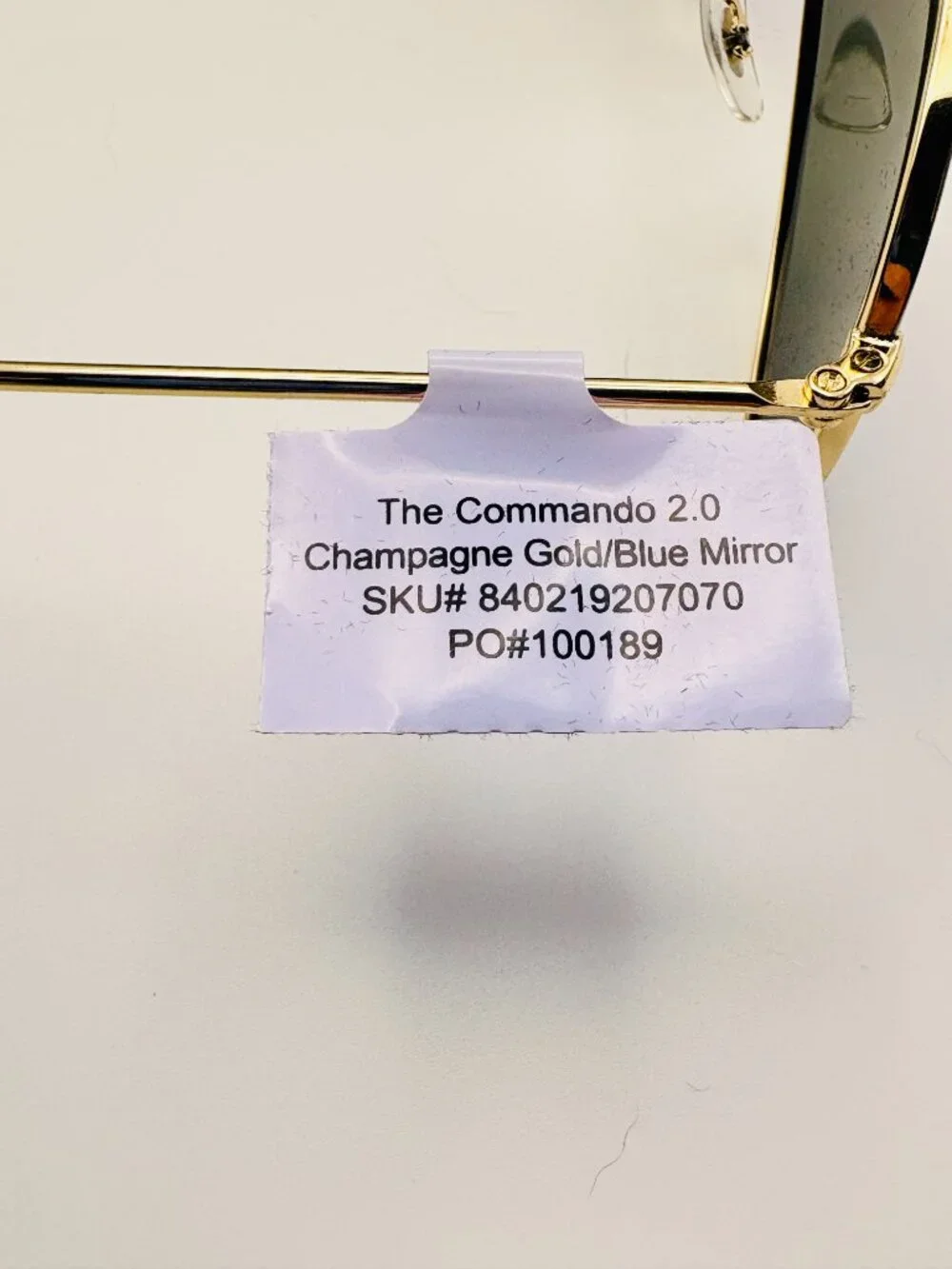 Privé Revaux Commando 2.0 Champagne Gold Blue Mirror Polarized Sunglasses